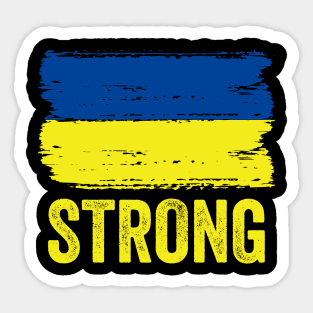 Strong Ukraine, Ukraine Russian War Sticker